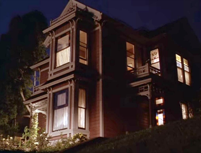 Halliwell Manor on Charmed House at Night