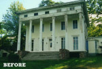 Classic Greek Revival house exterior before remodel