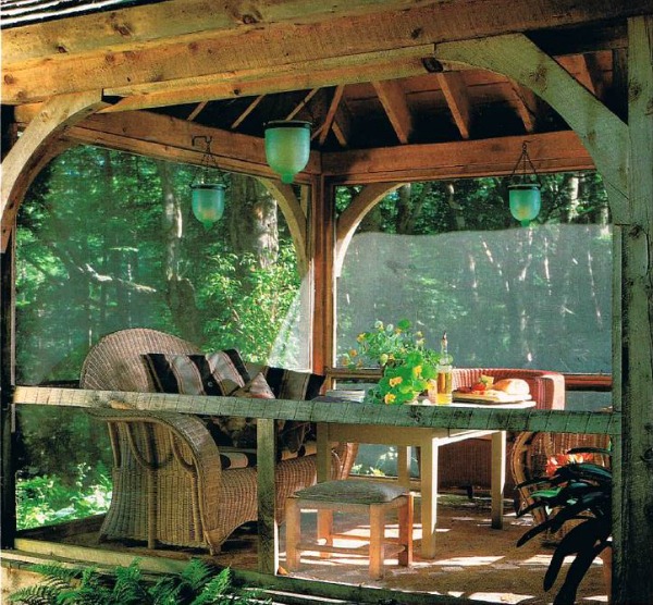 Lark Upson's Vermont Cottage in BHG screened porch