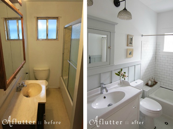 Sarah's Bathroom Remodel Before and After