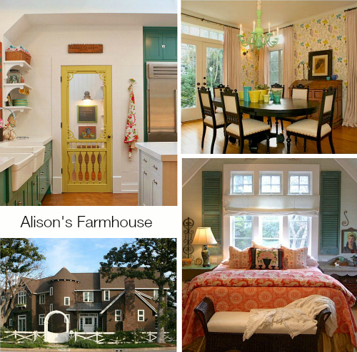 collage of photos taken of Alison Kandler's farmhouse