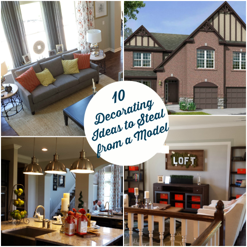 10 Decorating Ideas  Spotted in a Model  Home Hooked on Houses