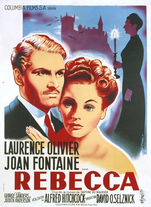 Movie Poster from the Classic Film "Rebecca" | hookedonhouses.net