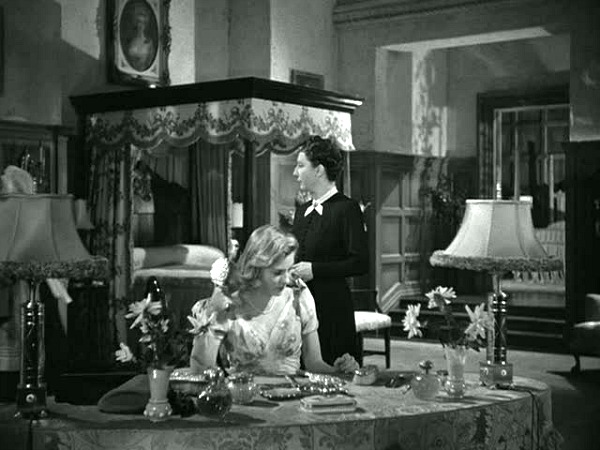 Mrs. De Winter's bedroom in the classic Rebecca