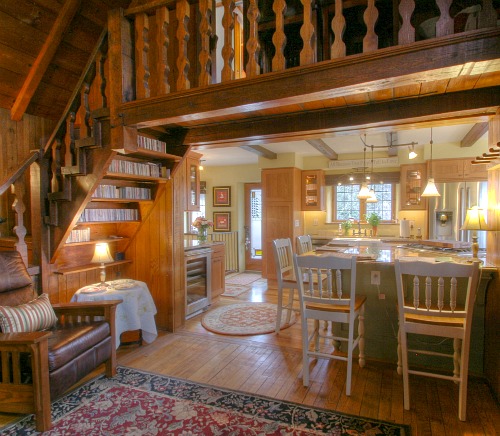 staircase in 1930s cottage