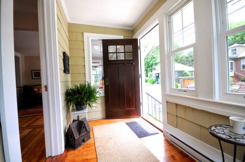 Craftsman door opens into bungalow