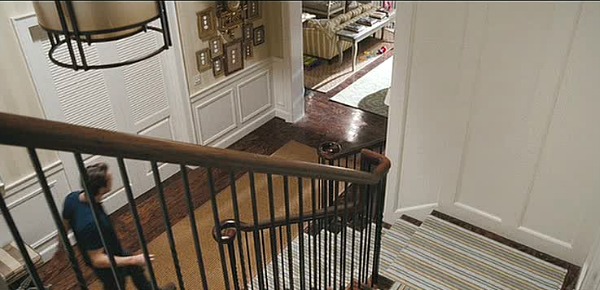 striped runner on staircase in The Change-Up movie