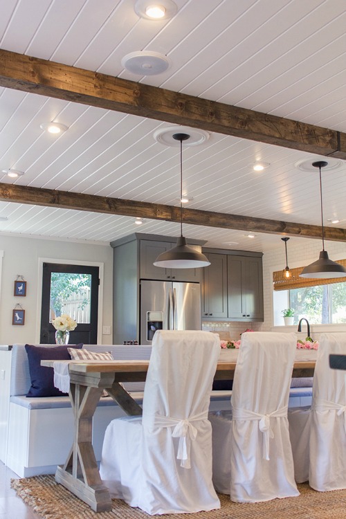 kitchen with banquette seating