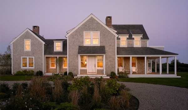 House at Surfside on Nantucket exterior view of shingle siding and porch