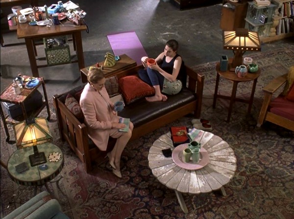 living area of converted firehouse in \"Princess Diaries\" 