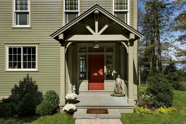 front door of lake house