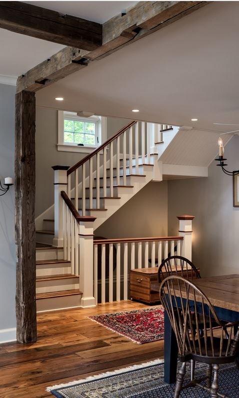 staircase in lake house