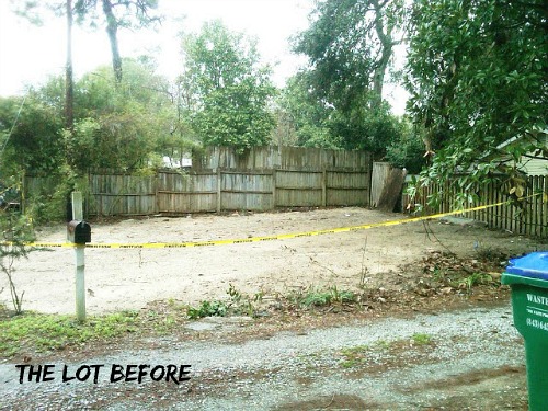 empty lot before building