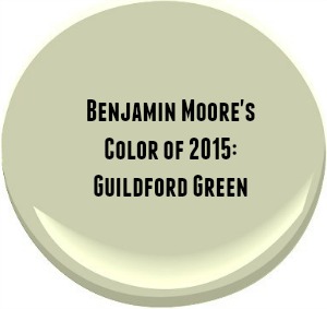 Benjamin Moore Guildford Green Color of 2015