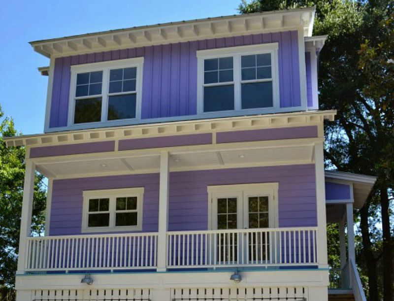 Building a tiny purple beach house on Tybee Island feature