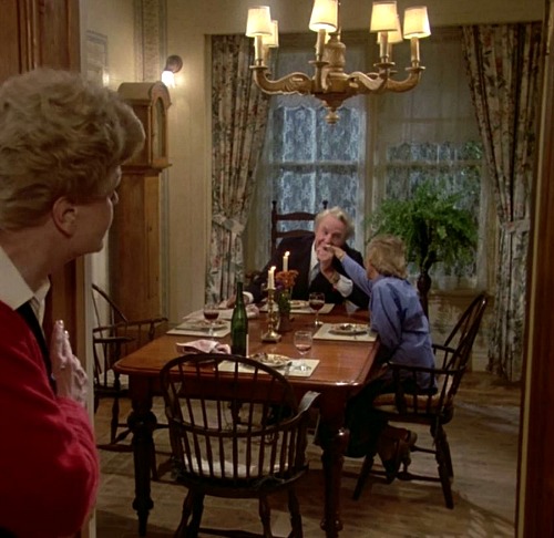 dining room of Angela Lansbury\'s house in Murder She Wrote