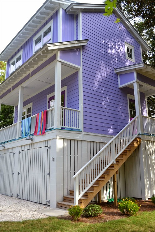 Building a tiny purple beach house on Tybee Island feature