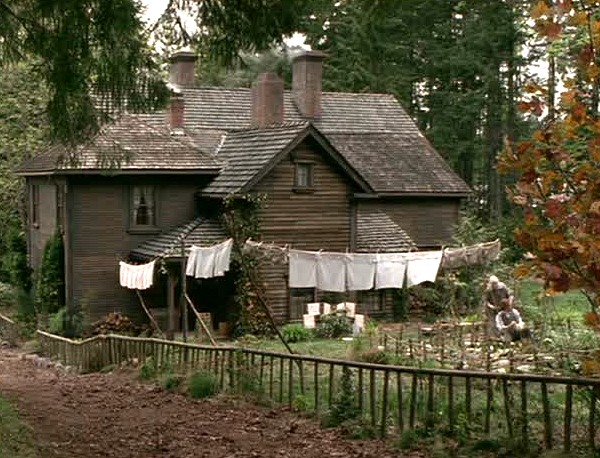 back of Orchard house after it was built for the movie