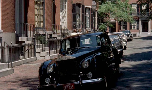 A car parked on a city street