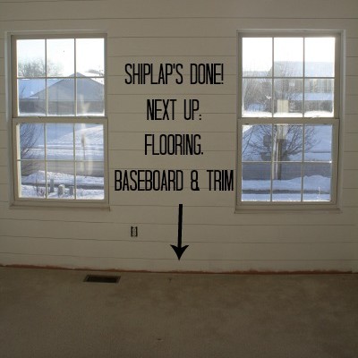 How To Hang Fake Shiplap Paneling Bedroom Makeover Before New Flooring And Trim Hookedonhouses