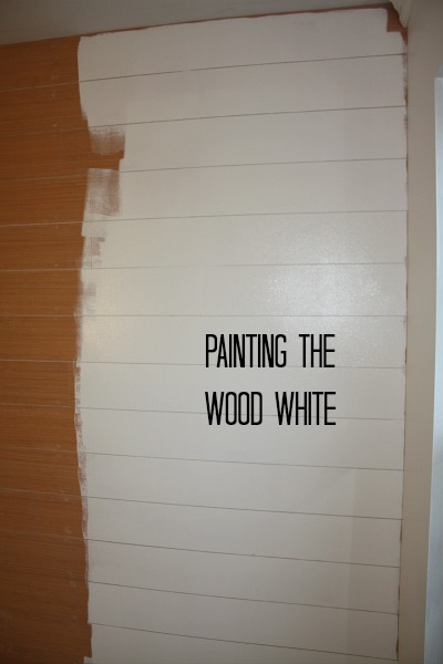 painting the wood white