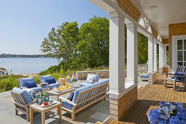 back patio with outdoor seating