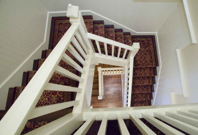 view down stairs