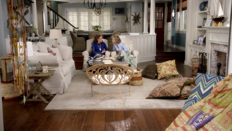 Grace and Frankie's Beach House Living Room