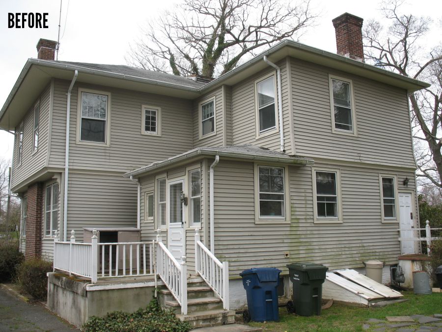 Allenhurst American Foursquare Back of House BEFORE Remodel