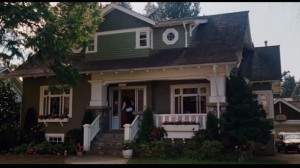 front exterior of bungalow with front porch from I Love You Beth Cooper movie