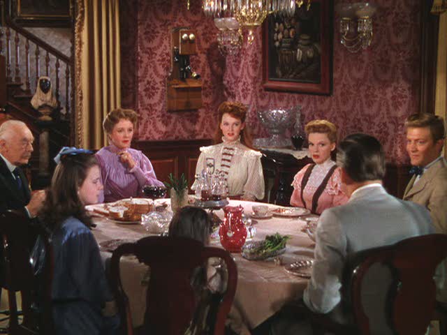 family gathered around the dining room table