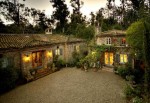 overhead view of Penelope Bianchi's house and guest house in Santa Barbara