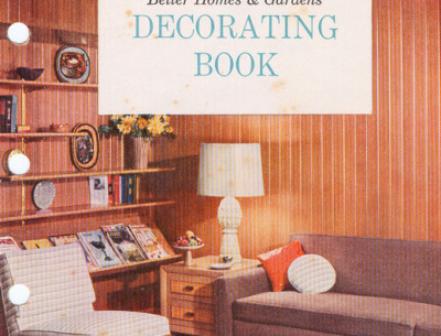 cover of old Better Homes and Gardens Decorating Book from 1956