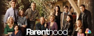 promotional poster for TV show Parenthood with cast photo
