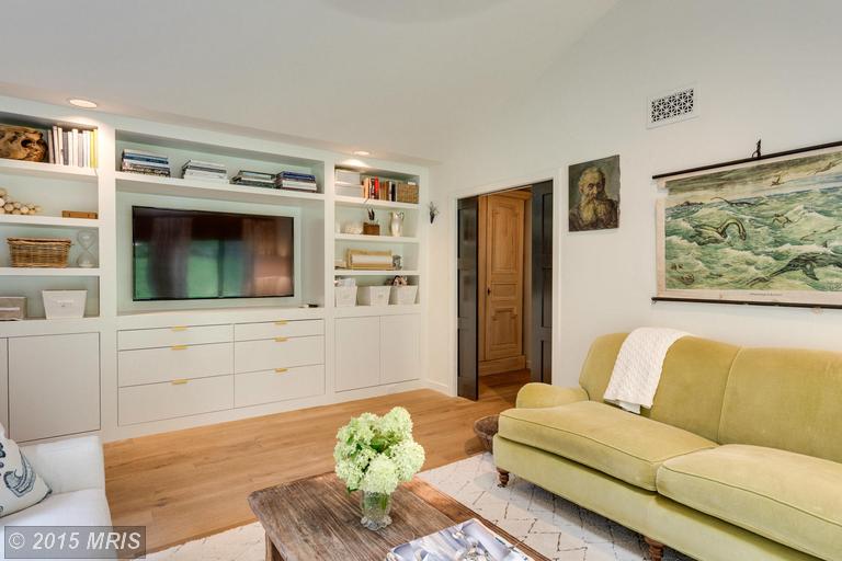 A living room filled with furniture and a flat screen TV