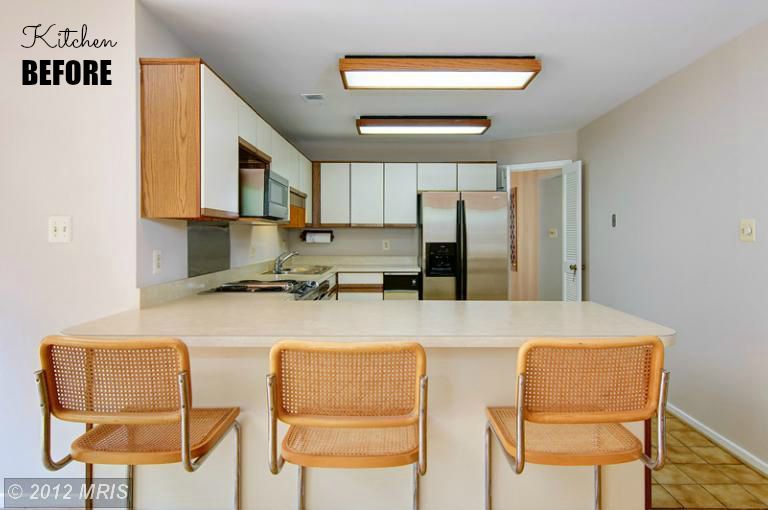 kitchen in 1970s house before remodel