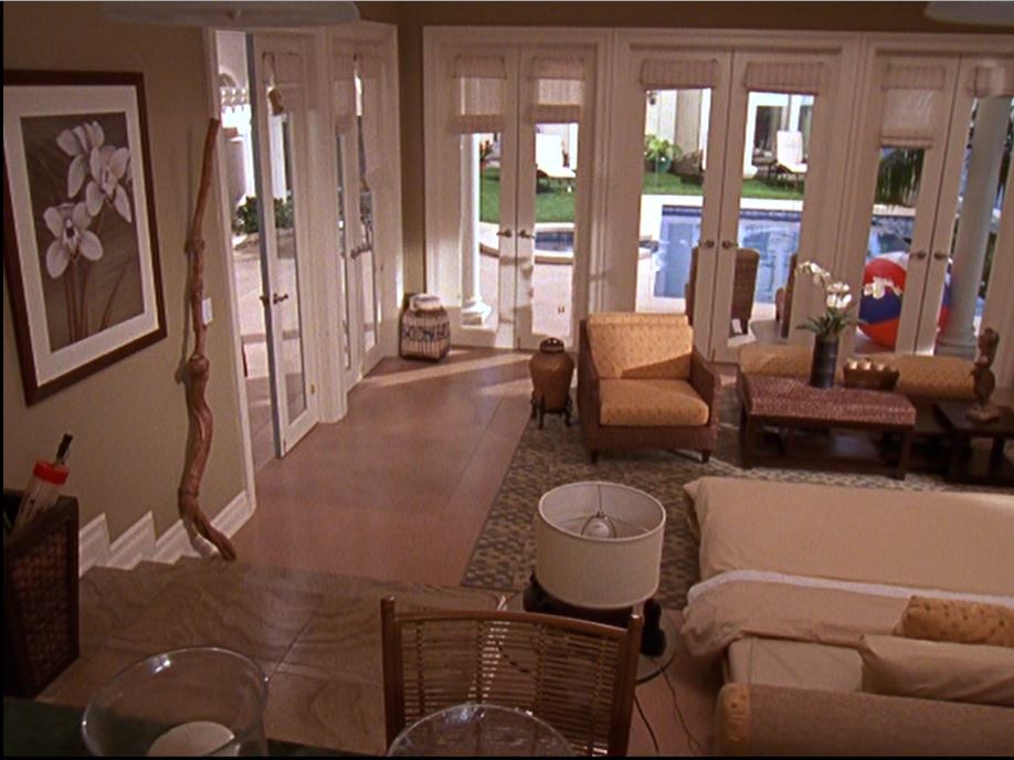 Ryan's poolhouse on The O.C. TV Show 