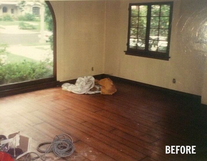 empty living room before remodel