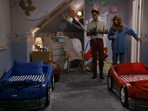 twins racecar beds on full house