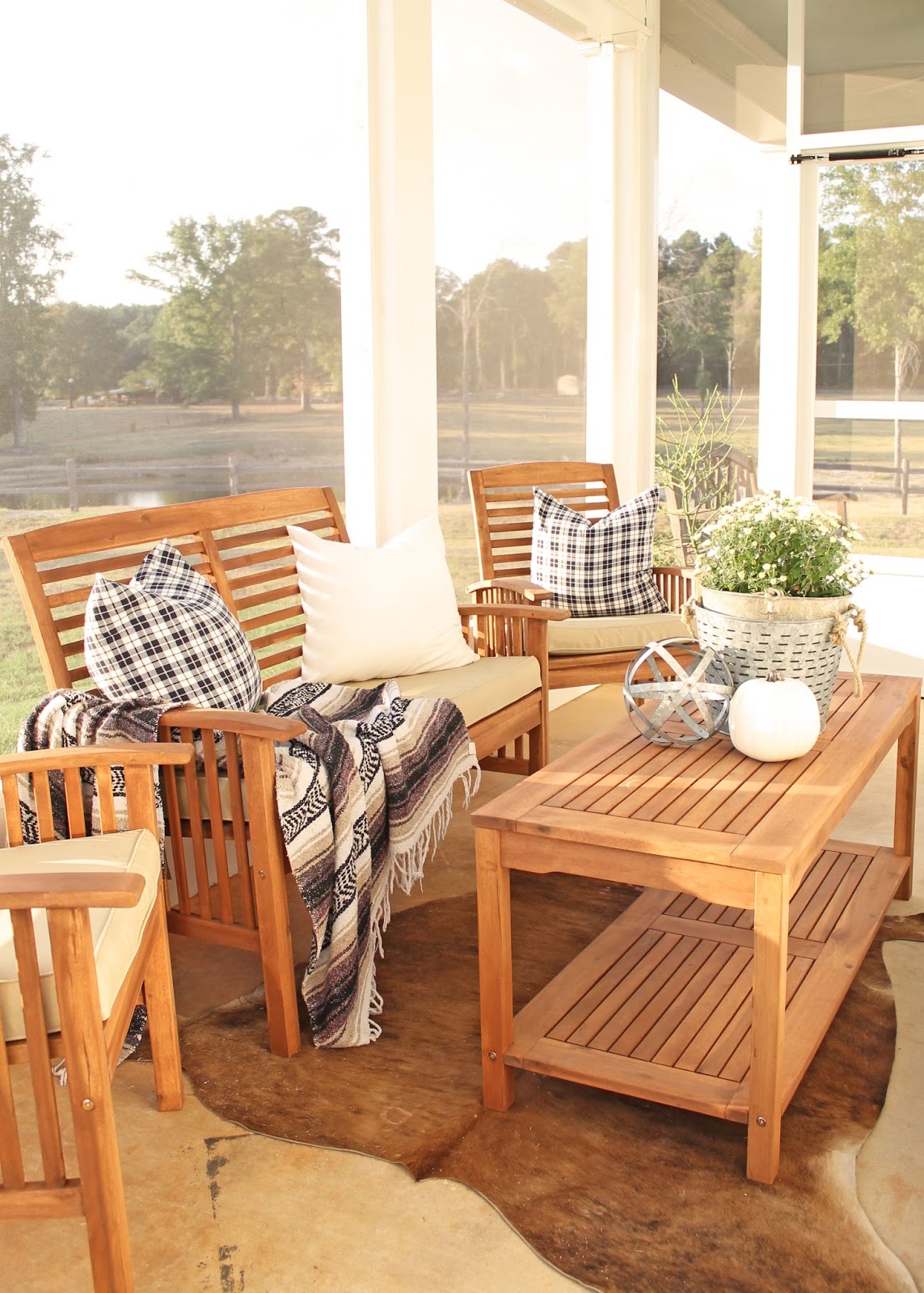 Brittany's screened porch