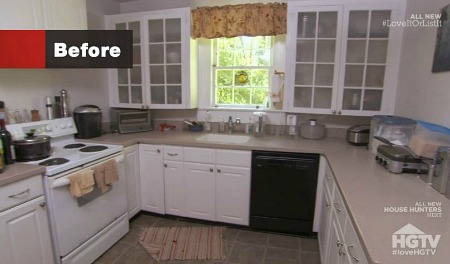 kitchen before makeover on Love It or List It