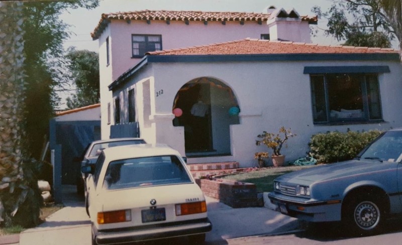 old photos of Bob's Spanish-style home