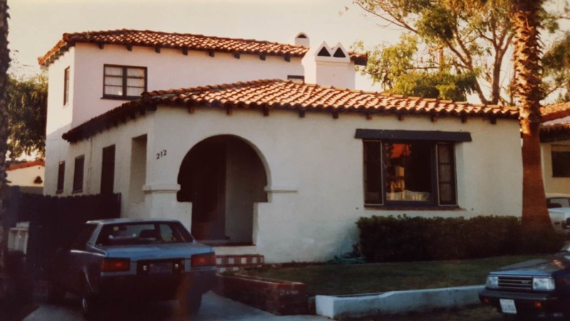 old photos of Bob's Spanish-style home