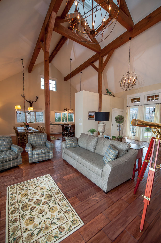 Living room inside Cabot Barn