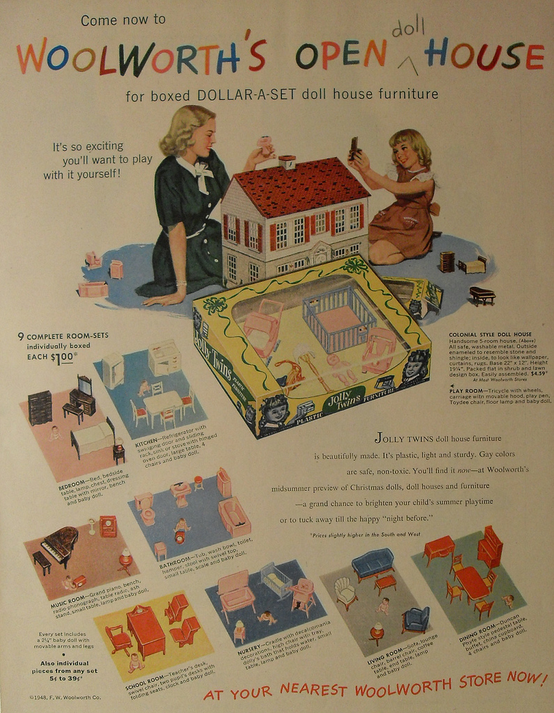 1940s dollhouse furniture