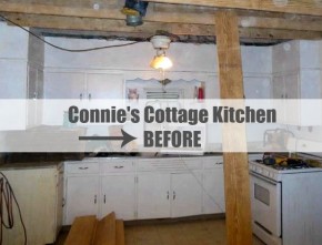 Connie Cunningham's Gosherd Valley Cottage Kitchen BEFORE