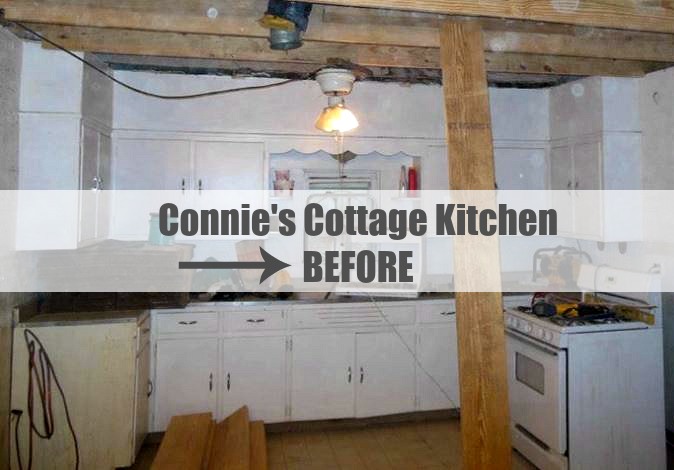 Connie Cunningham's Gosherd Valley Cottage Kitchen BEFORE