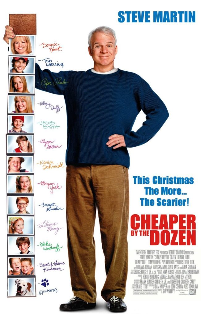 Cheaper by the Dozen movie Steve Martin