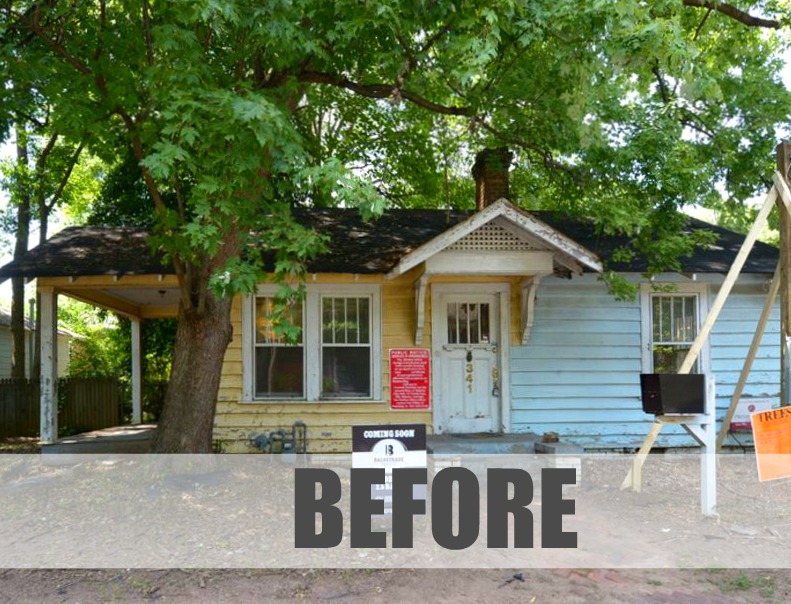 Poet's Cottage Exterior BEFORE via Carl Mattison Design-featured