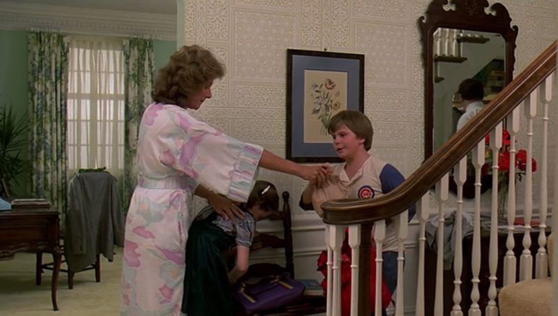 Base of the staircase in Sixteen Candles house